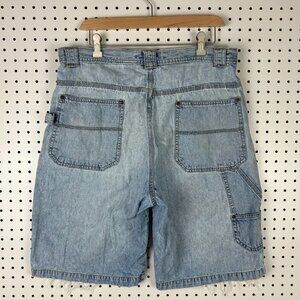 High Sierra Baggy Jean Shorts Sz 34 Worn Light Wash Carpenter Jorts Skate Y2K